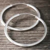 Clearance Faith Silverörhängen Stora creoler 3mm