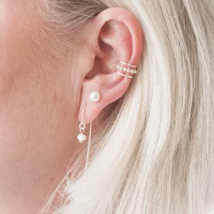 Fashion Faith Silverörhängen sötvattenpärla 6mm