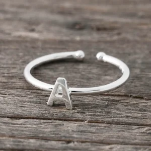 Online Faith Silverring bokstav A