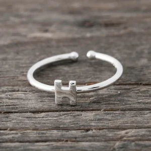 Online Faith Silverring bokstav H