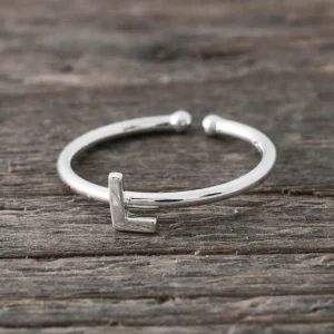 Online Faith Silverring bokstav L