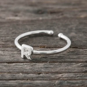 Hot Faith Silverring bokstav R