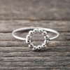 Clearance Faith Silverring cirkel m pluppar