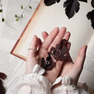 Clearance Faith Silverring cirkel m pluppar