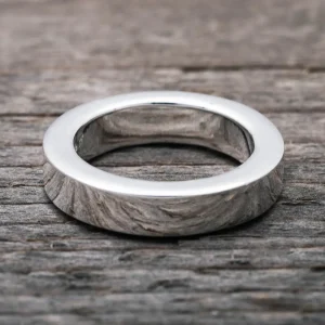 Online Faith Silverring grov kantig