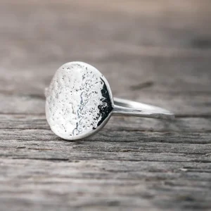 Fashion Faith Silverring hamrad platta