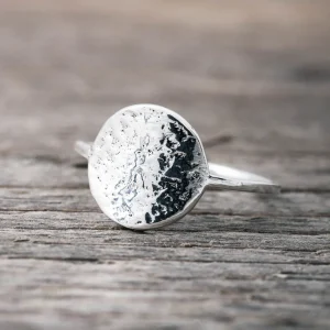 Fashion Faith Silverring hamrad platta