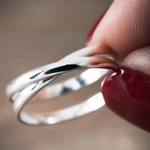 Outlet Faith Silverring kryss