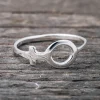 Hot Faith Silverring kvinnotecken