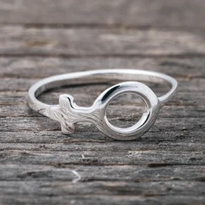 Hot Faith Silverring kvinnotecken