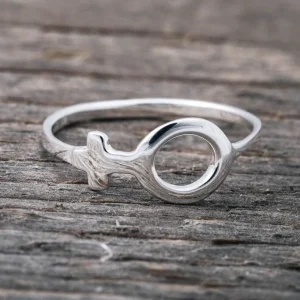 Hot Faith Silverring kvinnotecken