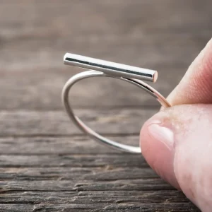Best Faith Silverring liten T-bar