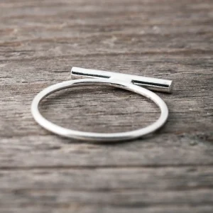 Best Faith Silverring liten T-bar