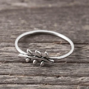 Clearance Faith SIlverring lövranka