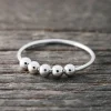 Sale Faith Silverring rörliga kulor