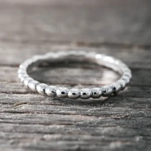 New Faith Silverring små pluppar
