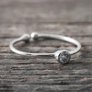 Discount Faith Silverring Sten -Vit kristall