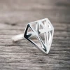 New Faith Silverring stor diamant
