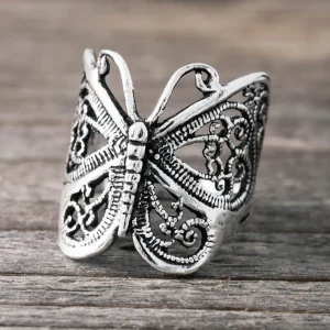 Fashion Faith Silverring stor fjäril