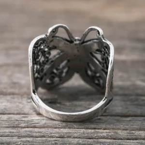 Fashion Faith Silverring stor fjäril