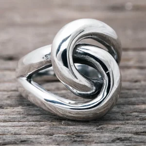 Best Faith Silverring stor knut