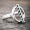 Clearance Faith Silverring T-bar big