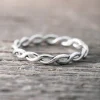 New Faith Silverring tvinnad fläta