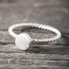 Online Faith Silverring tvinnad m platta