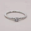 Discount Faith Silverring tvinnad oxiderad med c/z sten